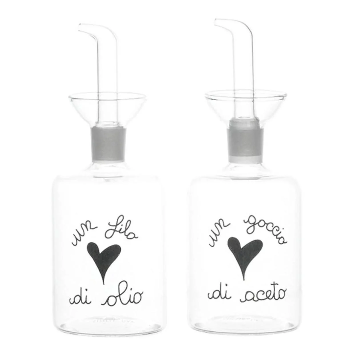 Menage Vetro Olio e Aceto Simple Day Set pz.2