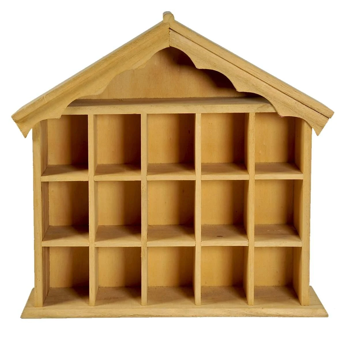 Decoupage Casetta Legno Naturale cm.28x6xh28