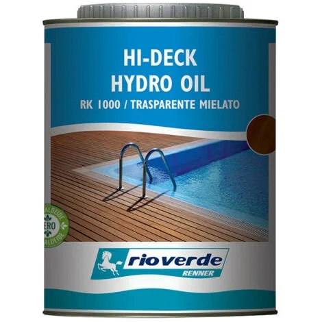 Renner Rio Verde RK 1000 olio all'acqua trasparente 0,750 lt protettivo per legno panvimentazione e arredi da esterno