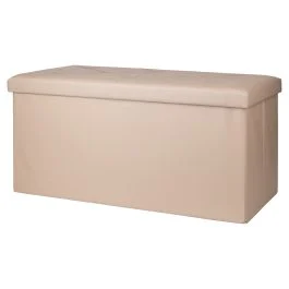 Panca contenitore multiuso tortora 76x38x38 cm, Sibilla