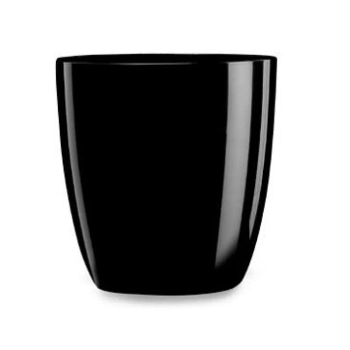 Bicchieri Vetro Set pz.6 Acqua Blake Nero ml.300
