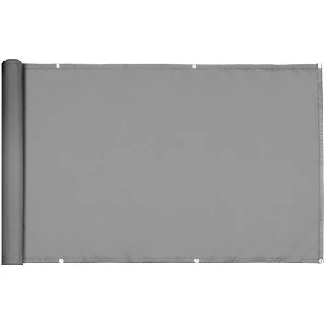 DETEX® Telo Protezione Privacy 500x90 cm Copri Ringhiera Balcone Oscurante Impermeabile Cemento