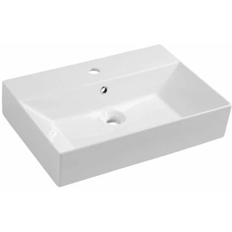Aqualine Sistema - Lavabo 60x42 cm, bianco 10SF50060