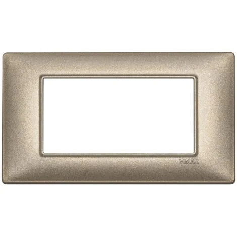 Placca 4M bronzo metallizzato Vimar Plana 14654.70