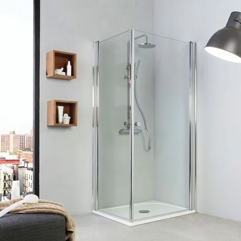 Cabina Doccia 70X90 Angolare Due Ante Chiusura A BattenteCristal