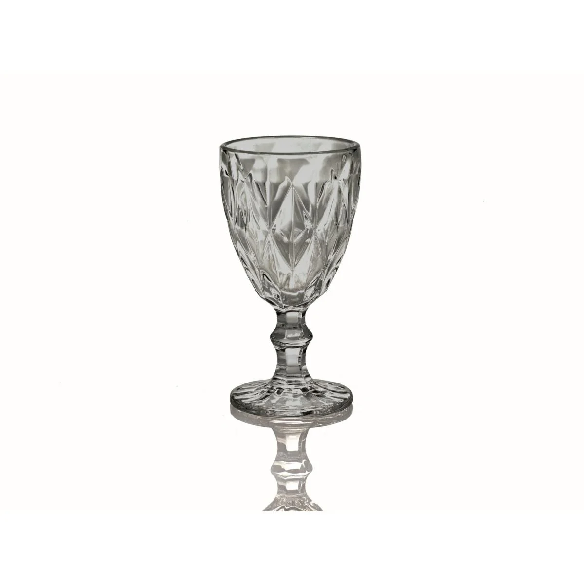 Bicchiere Vetro Singolo Calice Loira Grigio ml.290