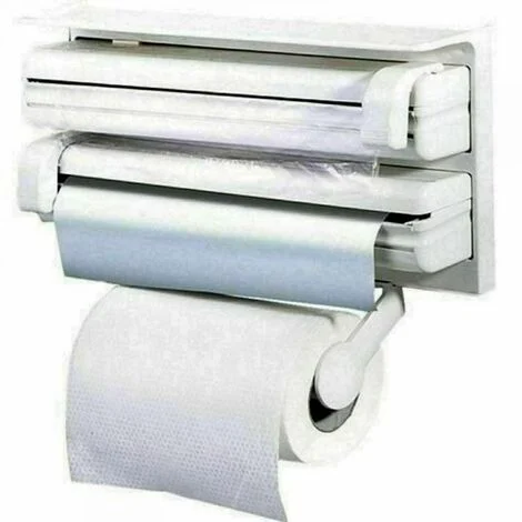 Porta rotolo parete carta pellicola alluminio mensola dispenser cucina rotoli