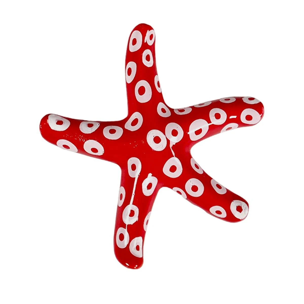 Decorazione Stella Marina Ceramica Rossa cm.13