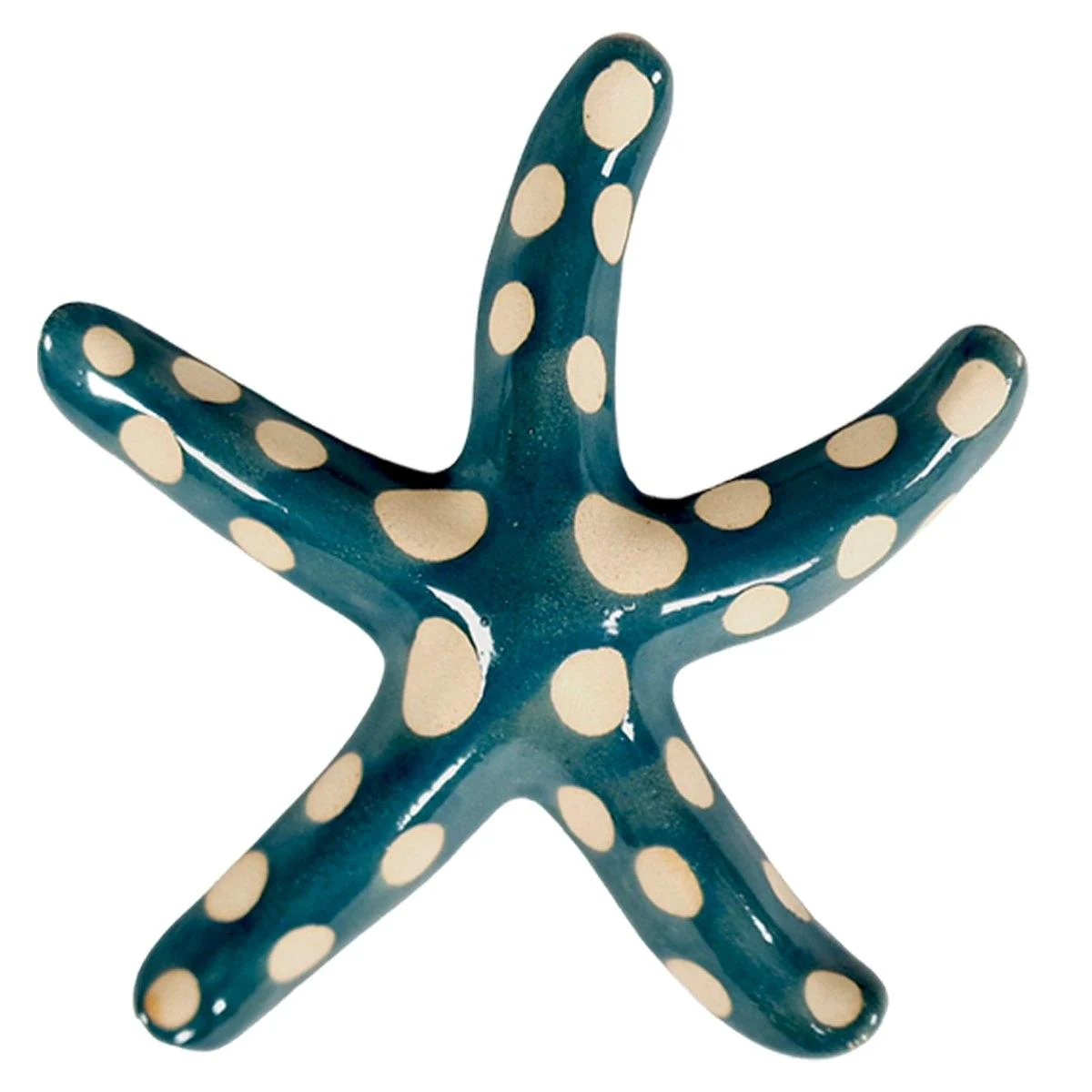 Decorazione Stella Marina Ceramica Azzurra cm.25