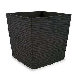 Vaso Aurora antracite h. 29 cm