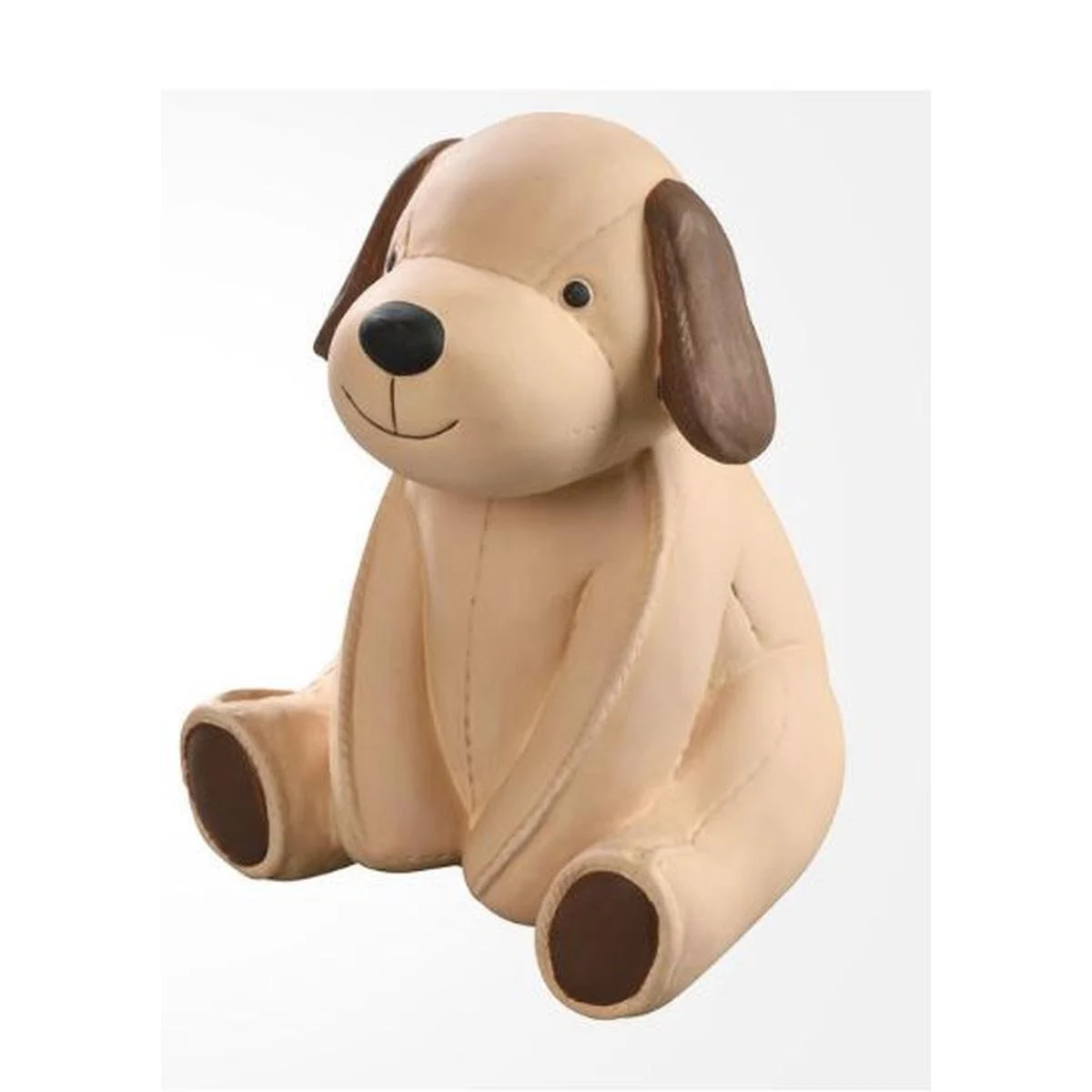 Salvadanaio Ceramica Cagnolino Beige cm.17x15x19