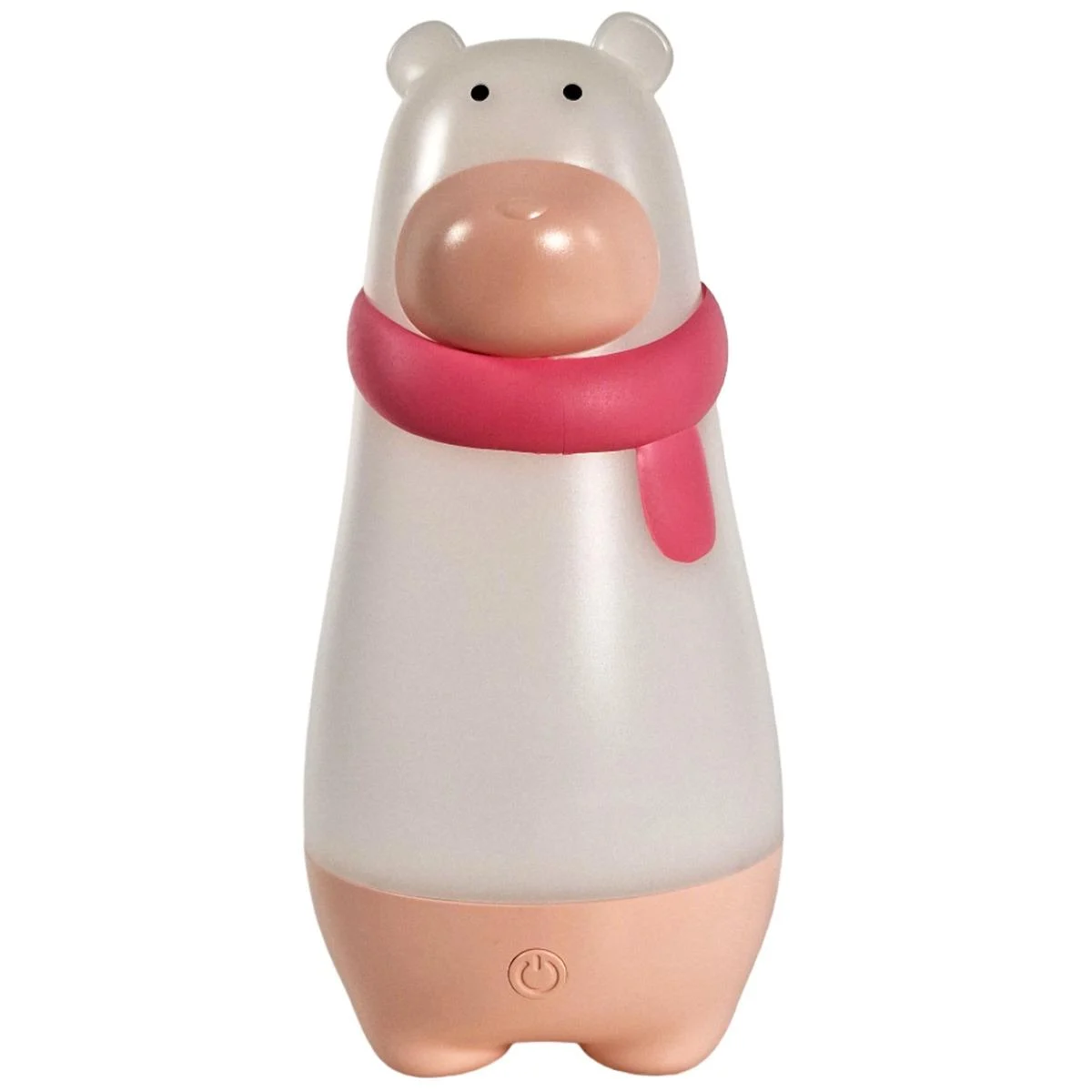 Lampada Tavolo Led ABS Orsetto Yoghi Rosa con Cavo USB cm.20