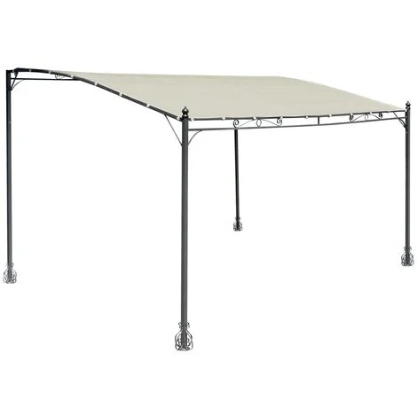 Gazebo pergola per giardini e verande 4 x 3 metri con telo idrorepellente