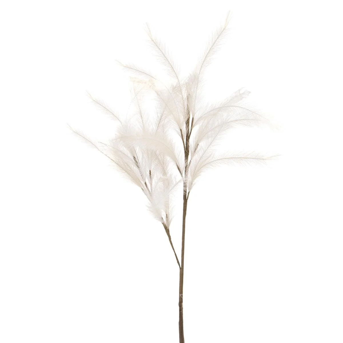Fiore Rametto Piuma Pampas Bianco cm.115