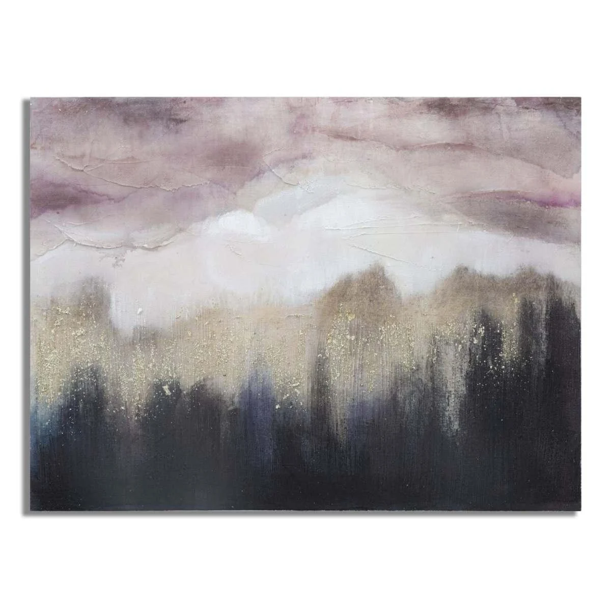 Quadro Dipinto Tela Pink Mountain cm.80x2,7x60