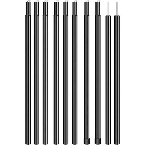 Pali di supporto per tende parasole, pali di supporto per tettoie pieghevoli, accessori per l'ombreggiatura esterna, pali in metallo per tende da spiaggia, tende da sole, teloni ombreggianti