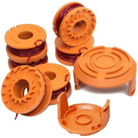 Bobina di ricambio per tosaerba WG163 WG155 WG180, compatibile con Worx WA0010/WA6531, coperchio di alimentazione automatica per filo del decespugliatore, cavo per tosaerba a batteria TON