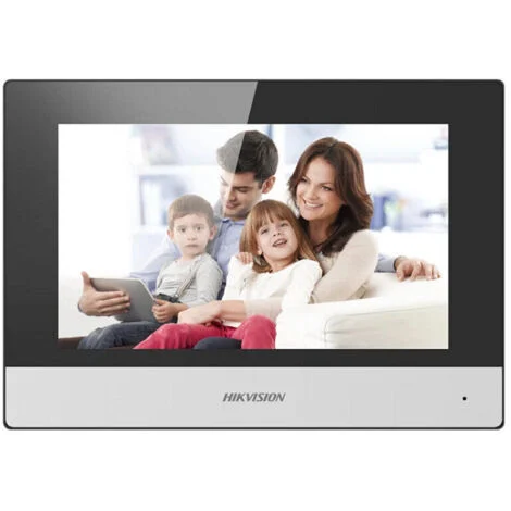 Hikvision DS-KH6320-WTE1 Monitor Display interno 7" Touch Screen Intercom POE