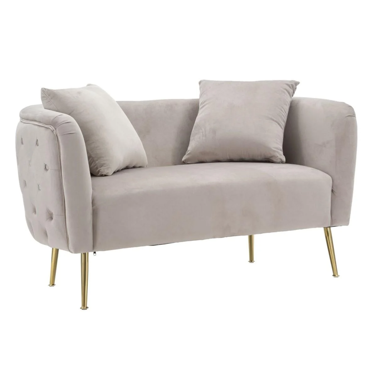 Divanetto Bucarest Grigio cm.127x74x73