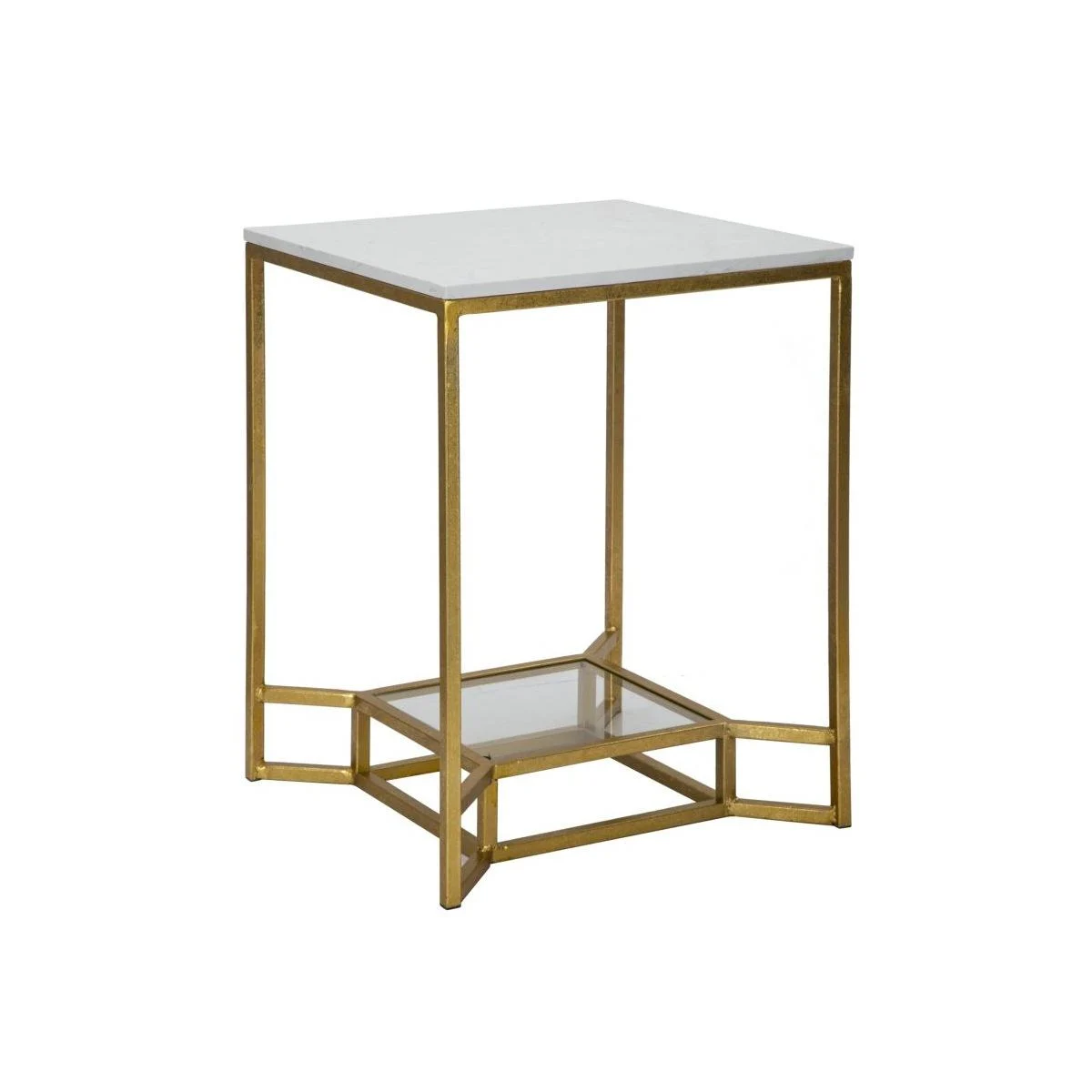 Tavolinetto Double Marble cm.47x47x60