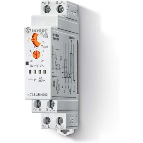 Finder temporizzatori modulari luce scale 16 a 1 modulo 147182300000
