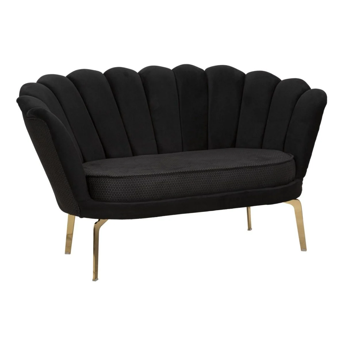 Divano Vienna Plus Nero cm.136x76x78
