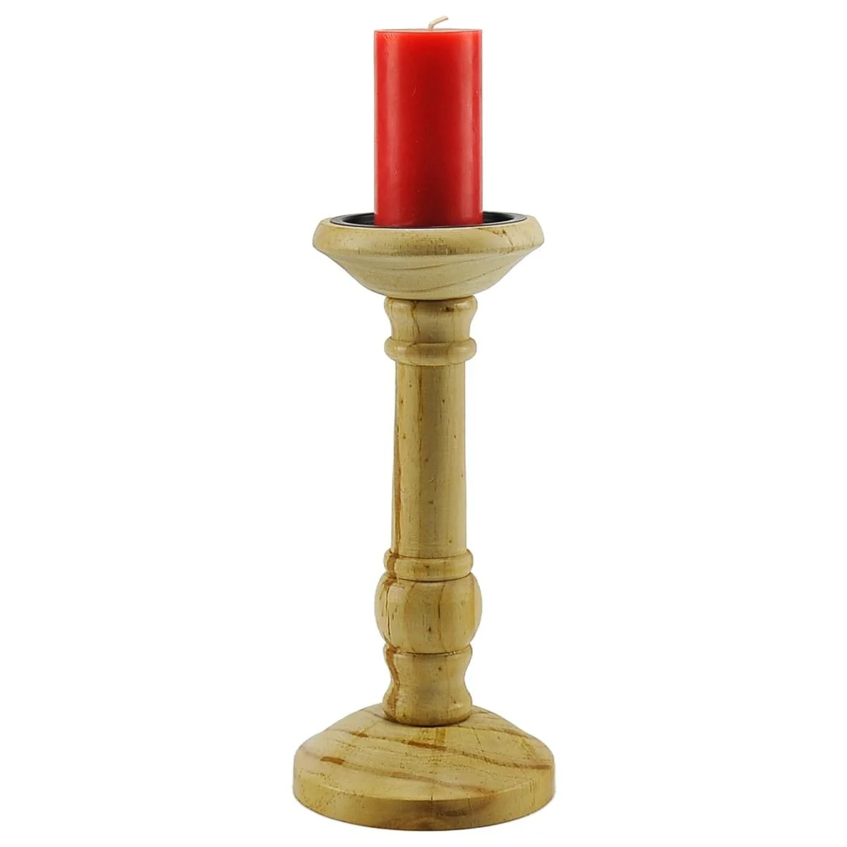 Portacandela Legno 1 Posto h28