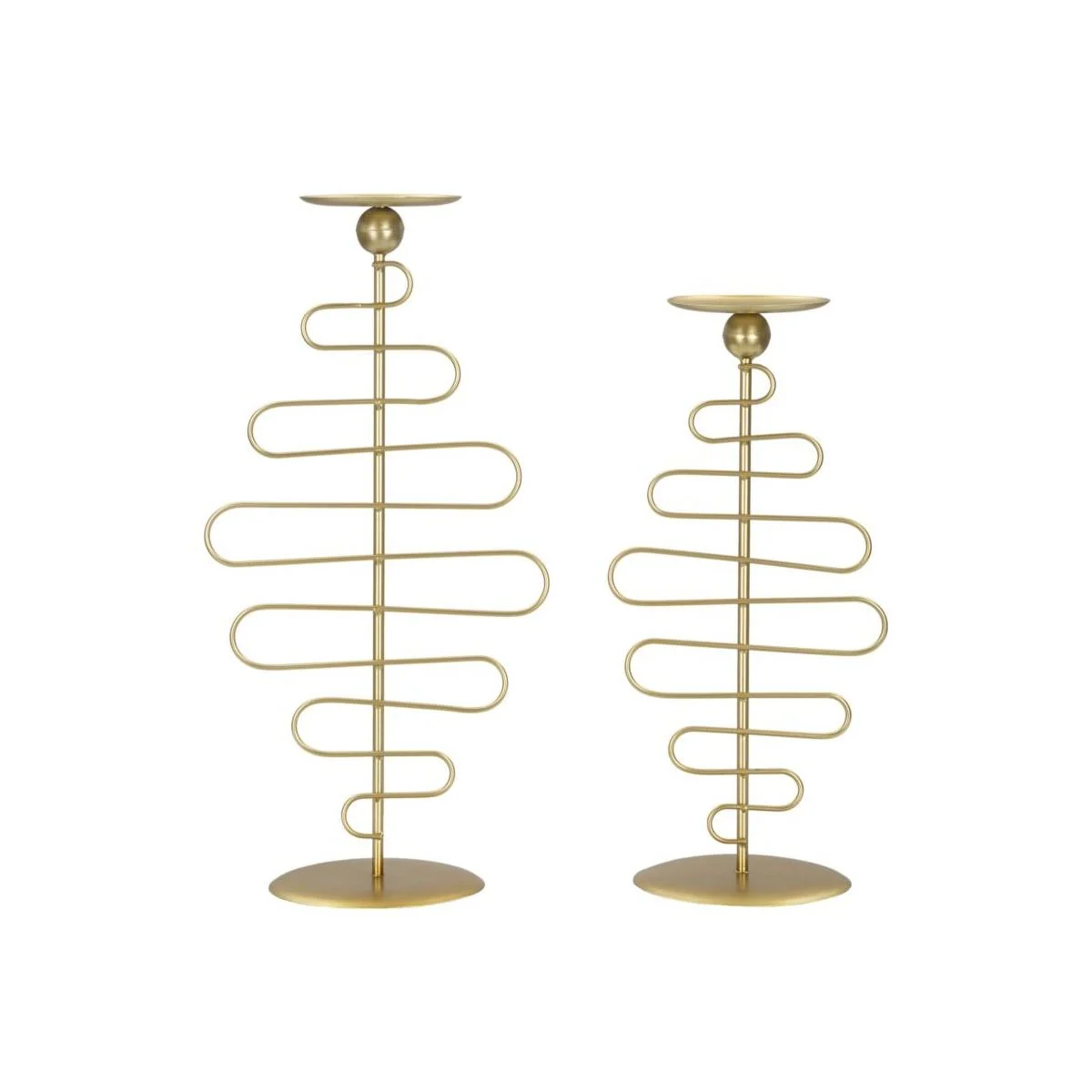 Portacandela Alid Coppia cm.25x16x51-20x16x43