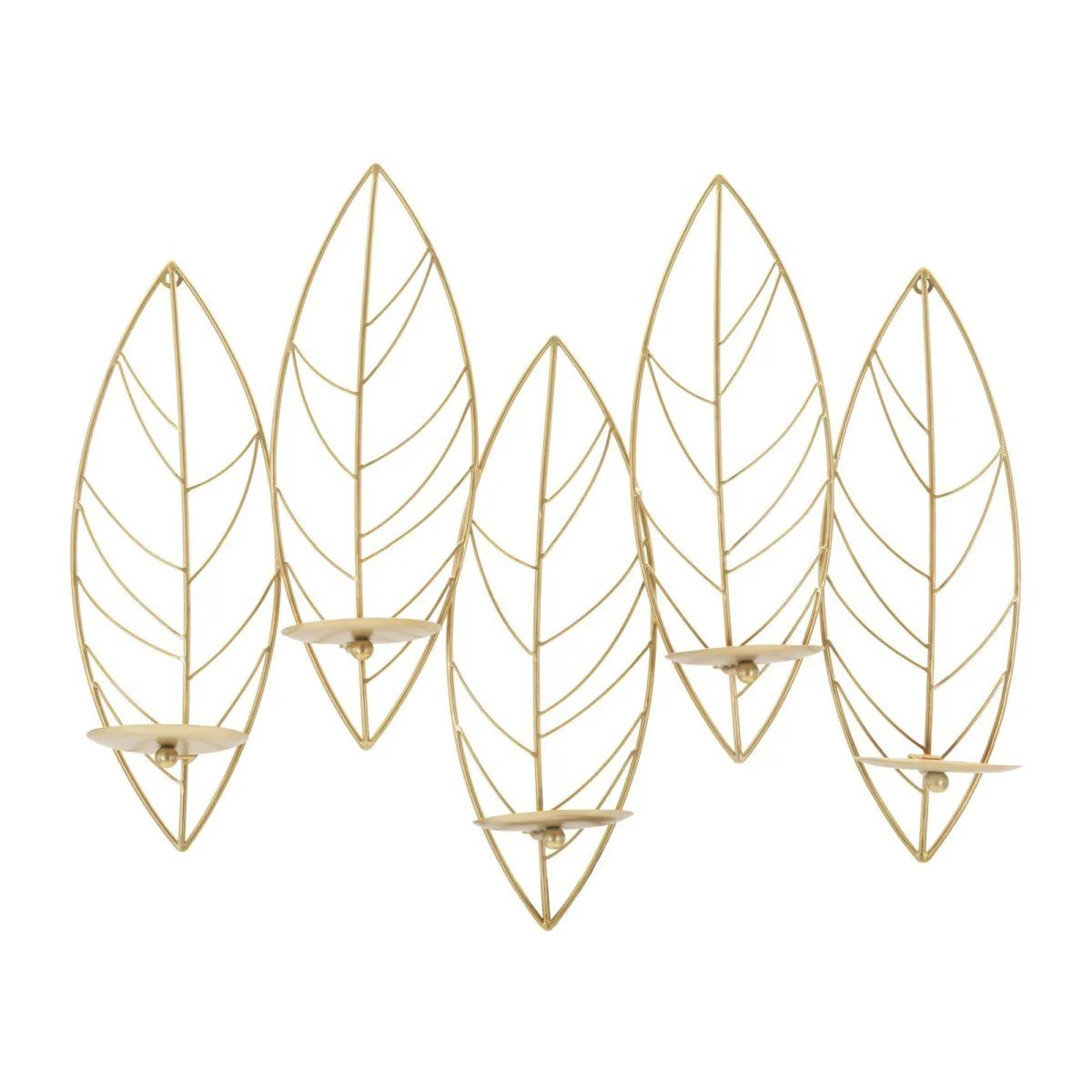 Portacandela Leaf Da Muro cm.66x14x56