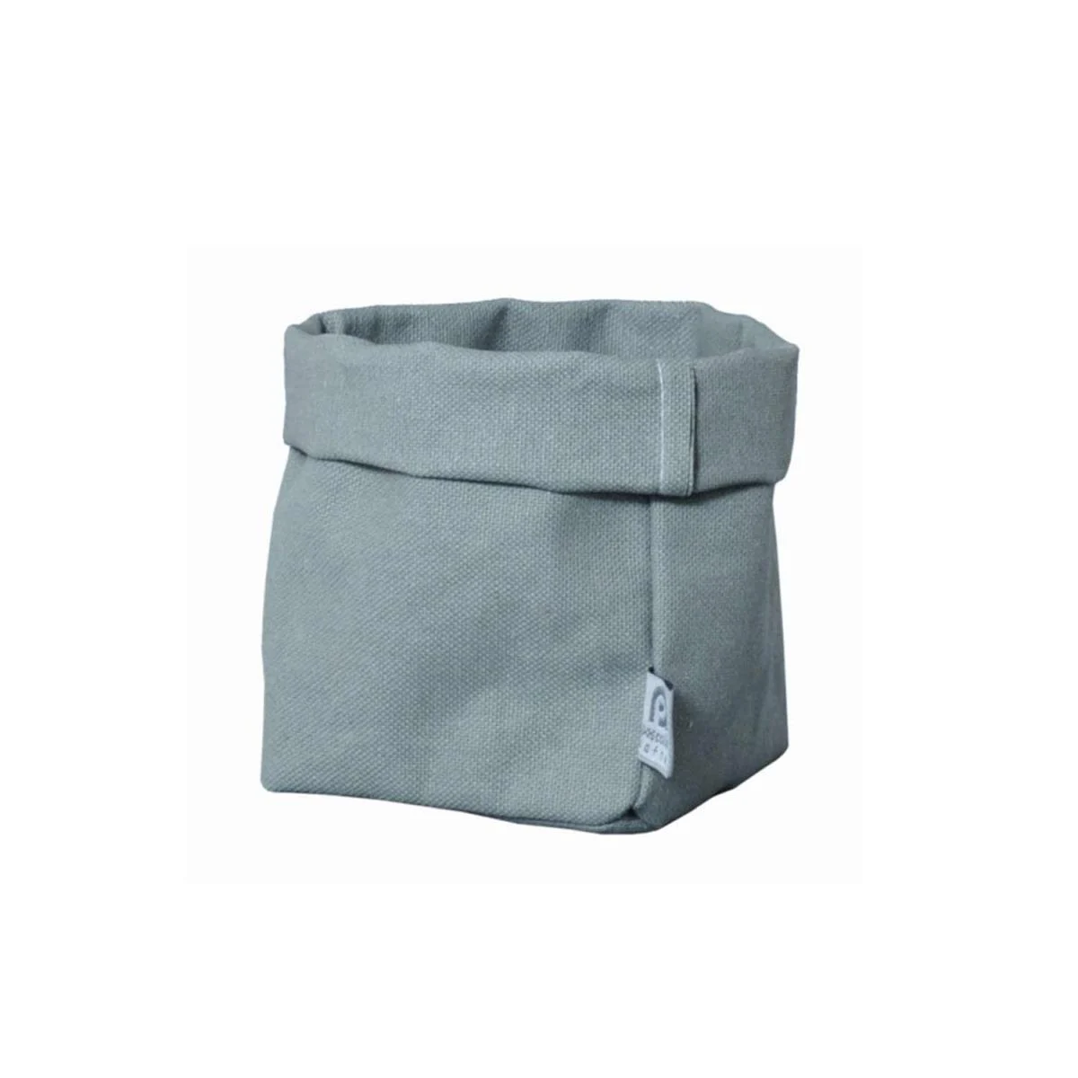 Sacchetto Portaoggetti Lino Teflon Verde cm.11x12x20