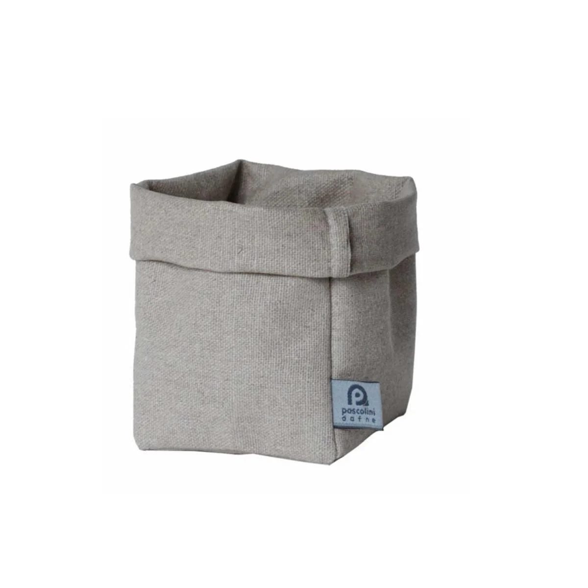 Sacchetto Portaoggetti Lino Teflon Beige cm.14x15x23