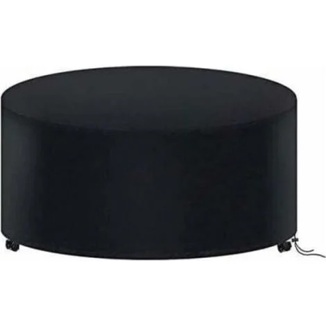 Copertura per tavolo da giardino rotondo 180 x 90 cm, copertura impermeabile per mobili da giardino, copertura per tavolo da esterno rotondo Oxford 210D