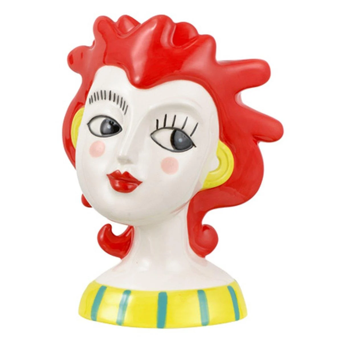 Vaso Ceramica Stilosa Rossa cm.11,5