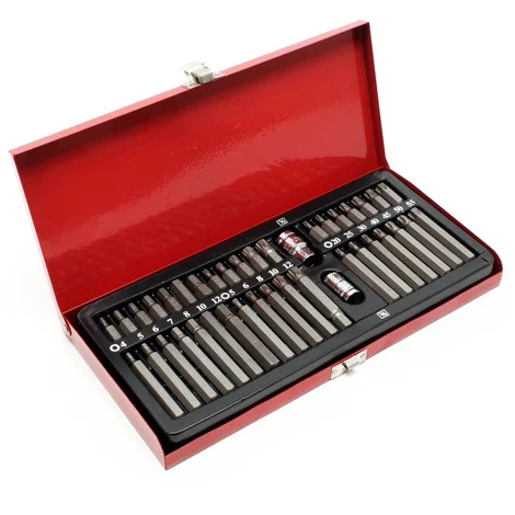 Set di chiavi a cricchetto e bit 40 pezzi Assortimento di inserti multi denti