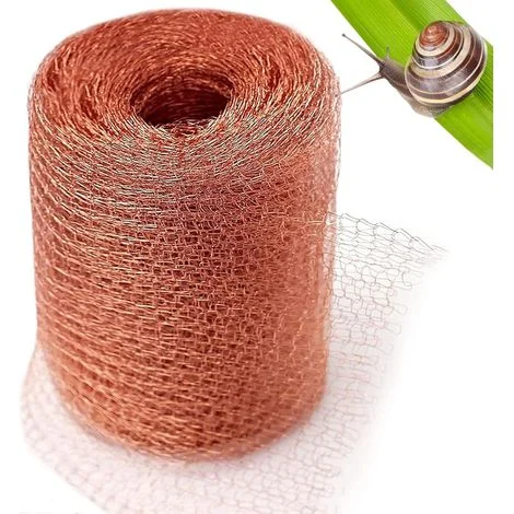 Rete in rame da 10 metri contro lumache e chiocciole, striscia di rame antiroditori di alta qualità contro le lumache per giardino, casa, orto