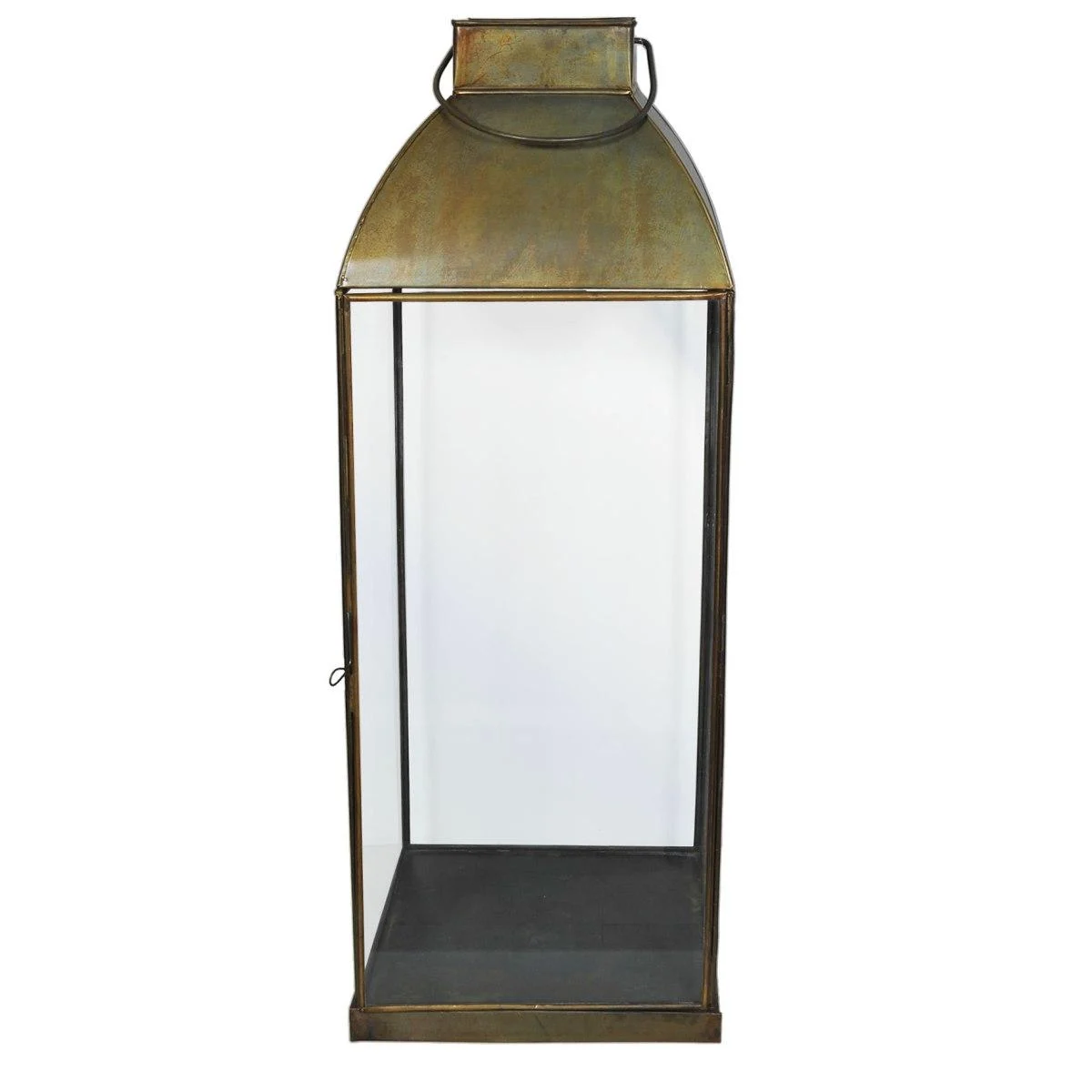 Lanterna cm.25x25x70 Metallo Bronzo Anticato