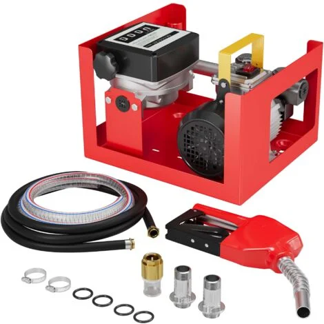 Wiltec Pompa travaso gasolio, autoadescante, per biodiesel e olio combustibile 230V/550W 60l/min