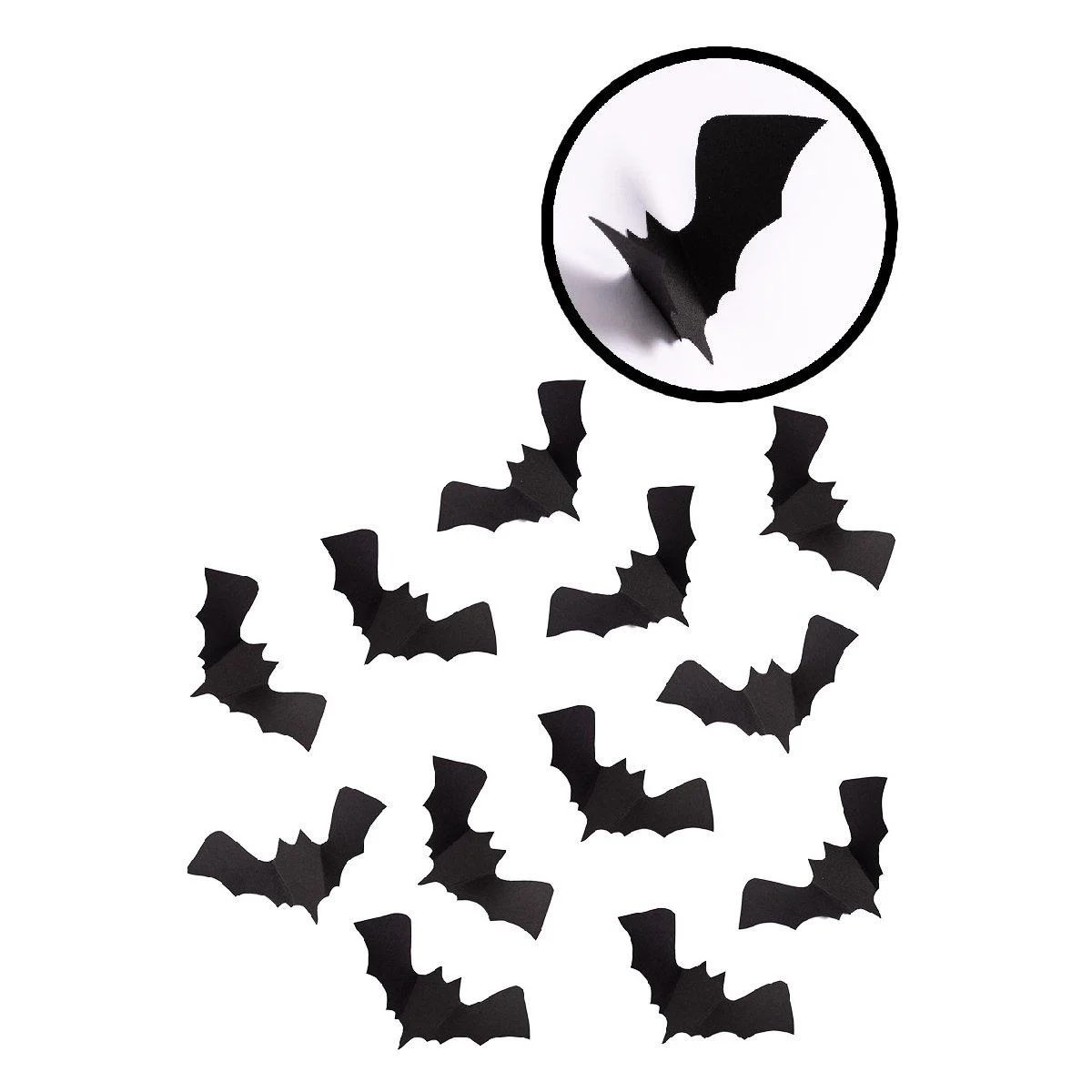 Pipistrelli adesivi in carta 15 pz