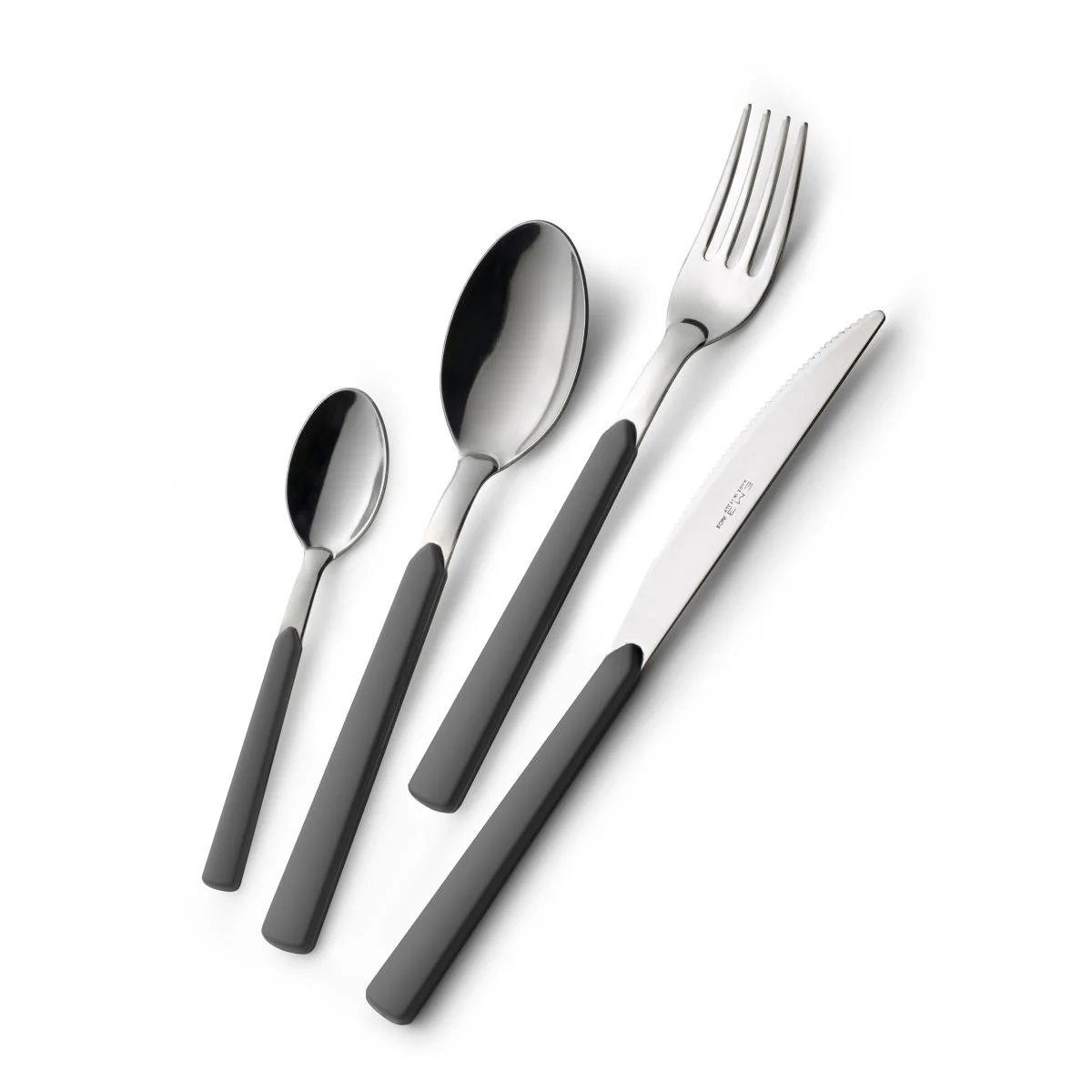 Posate Inox pz.24 Eme Fast Grigie