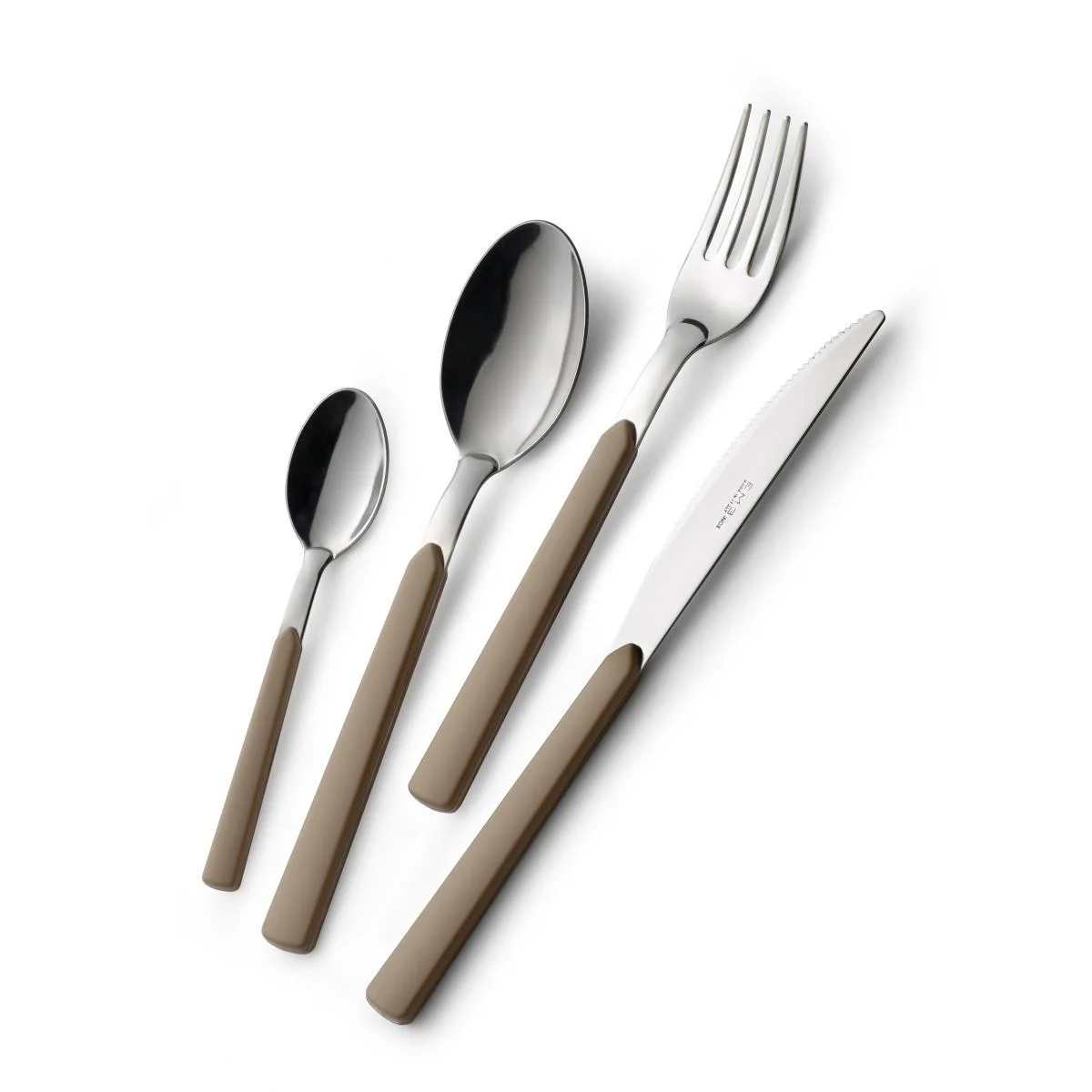 Posate Tavola Inox Set pz.24 Eme Fast Nocciola
