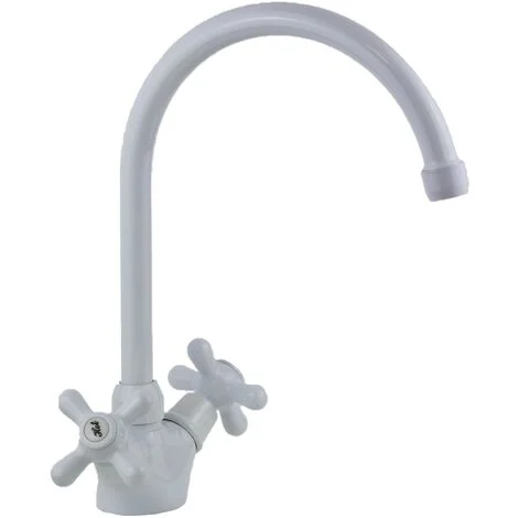 Rubinetto cucina colore bianco lucido bocca girevole Gattoni 5692/RE01Bianco
