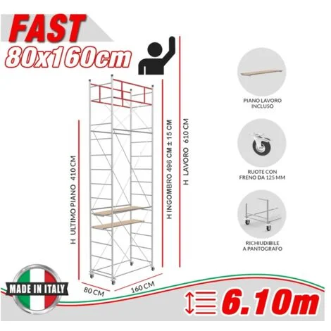 Trabattello FAST Altezza lavoro 6,10 metri