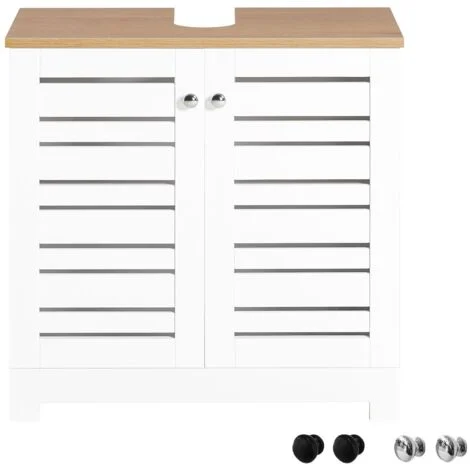 SoBuy Mobile Sottolavabo Per Bagno Sottolavabo Bagno Mobile Bagno Sottolavabo Bianco BZR40-W