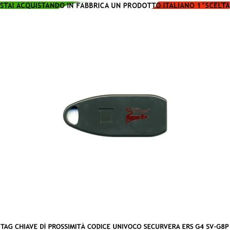 Chiave Elettronica di Prossimità Ricambio o Aggiunta delle Centrali Carlye G8P Securvera ERS Transponder TAG Codice di Sicurezza Random Accessi Sicuri Trasponder RFID con foro Portachiavi Fait Protex