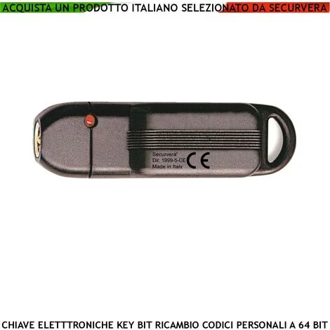 Dallas Chiave Elettronica 64 Bit Dallas Controllo Ascensore KeyBit Contatto Dorato Sfioramento Codice Sicurezza Univoco Denver su 3 Miliardi di Combinazioni Binarie Led Rosso Conferma Attivazione