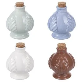 Pumo mini oliera120 ml in ceramica e sughero, 4 Toni