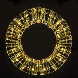 Ghirlanda natalizia luminosa, 80 microled, bianco caldo, Santa's House