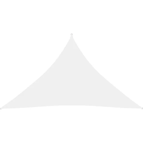 Vela parasole triangolare in tessuto Oxford 2,5 x 2,5 x 3,5 mt bianco 020009797