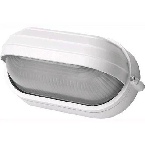 Plafoniera da Giardino PALPEBRA OVALE MINII BIANCA 21,5x11x10 cm E27 IP44 in Scatola