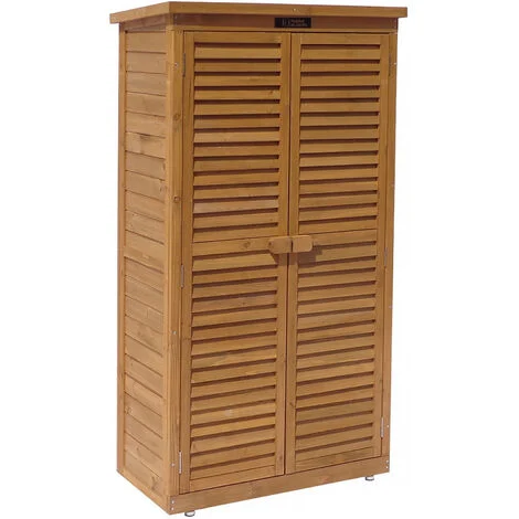 Armadio da giardino SPACE -87 x 46.5 x 160 cm - Marrone